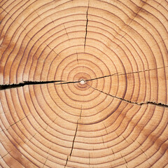 Cross section of tree trunk showing rings