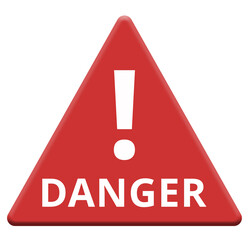 danger panneau triangle rouge © Nathalie SITELLE