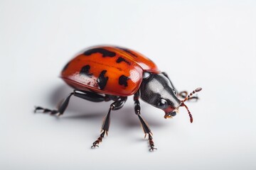 ladybug on a white background