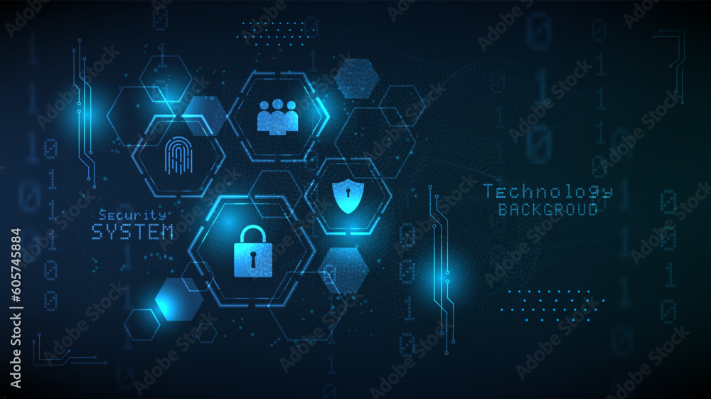 Poster hi-tech digital technology futuristic circuit digital.abstract futuristic design. artificial intelli