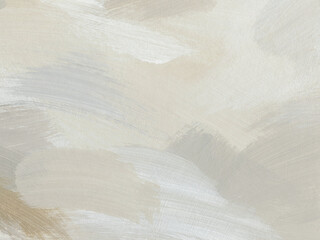 Aesthetic art texture in neutral colors. Hand painted acrylic background with paint brush strokes 
