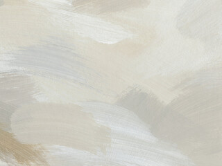 Obraz premium Aesthetic art texture in neutral colors. Hand painted acrylic background with paint brush strokes 