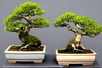 Bonsai Trees made with generative AI Technology