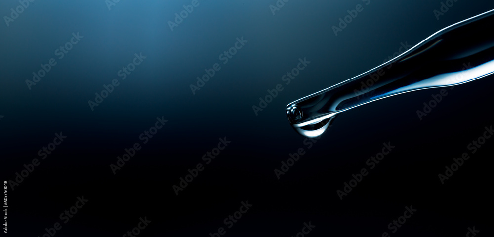 Wall mural macro science background,macro science experiment background,laboratory research, dropping liquid to