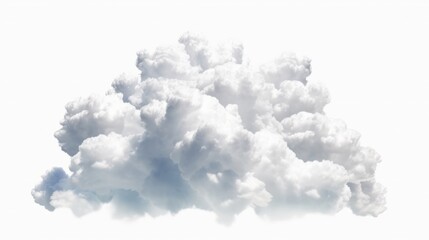 View on a soft white fluffy clouds as background. Generative ai