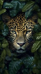 L'élégance puissante : Portrait captivant d'un léopard dans son habitat naturel