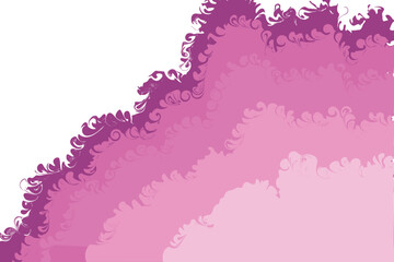 Curved lines abstract background with wave Clouds