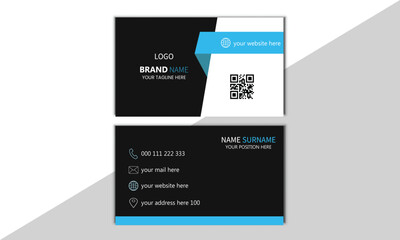 Marketing Simple, Creative & modern Business Card Template Layout.Luxury business card design template. Visiting card for business and personal use.Vector illustration design.
