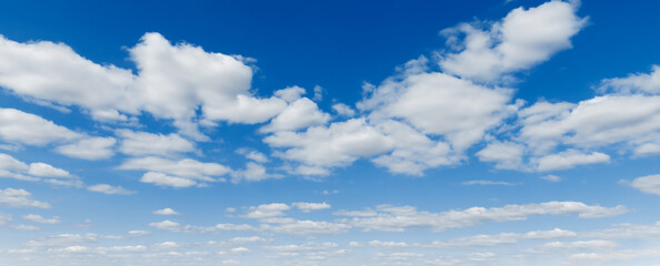 blue sky with white cloud landscape nature background