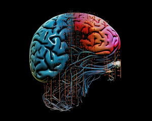 Artificial Intelligence, The Brains of the Future - AI Generated Abstract Art