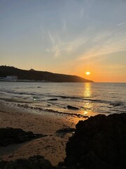 sunset on the beach
