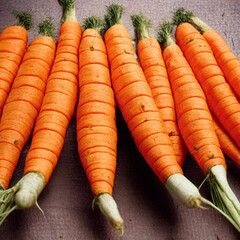 fresh carrots, natural food.