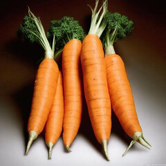 fresh carrots, natural food.