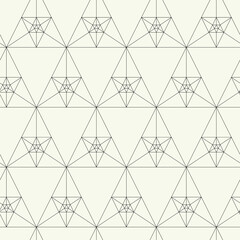 Fototapeta premium Vector monochrome geometric pattern in simple graphic design. Fashion trendy geometry.