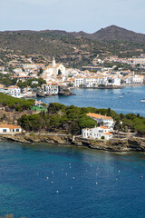 View of Cadaques from the coast. Girona, Spain

