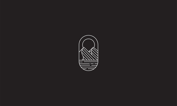 peak logo mountain vector logo template