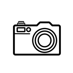 digital photo camera - vector icon