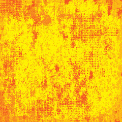 Yellow grunge background. Vector scratched texture