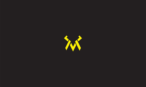 Deer Head M Vector Logo Icon