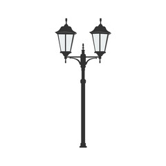 A picture of flat Streetlight, lamp, vector illustration