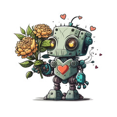 The Romantic Robot! Spreading love and joy