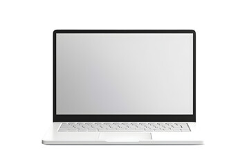 laptop isolated on white. ai