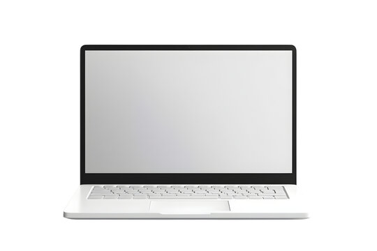 laptop isolated on white. ai