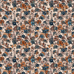 Liberty Ditsy Floral Autumn Pattern