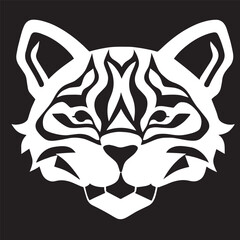 animal head vector black and white