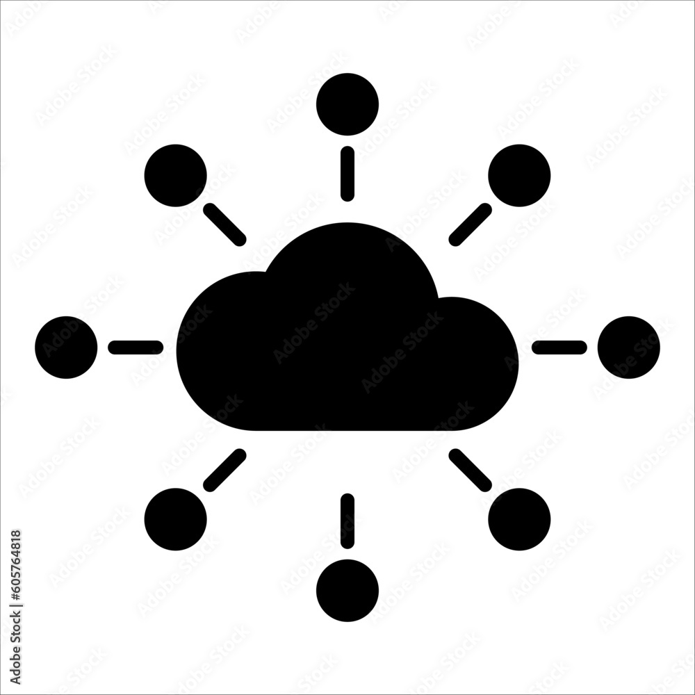 Poster solid vector icon for cloud download which can be used various design projects.