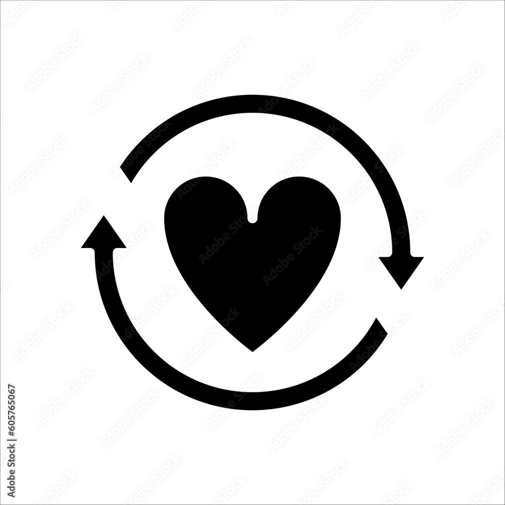 Poster solid vector icon for heart transplant which can be used various design projects.
