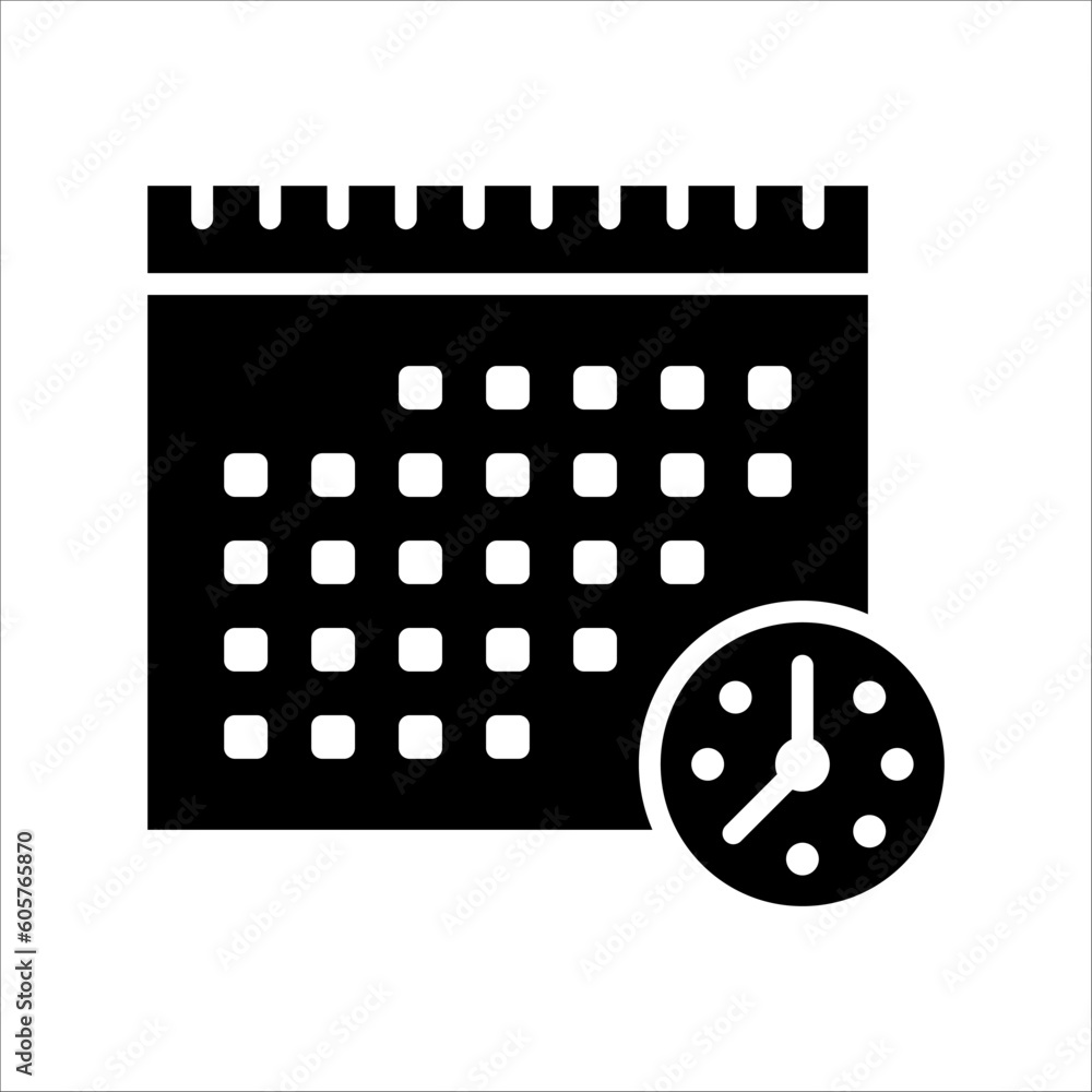 Poster solid vector icon for meeting which can be used various design projects.