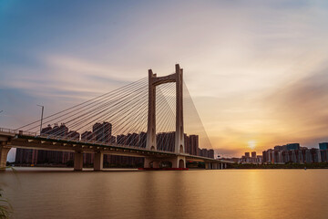 Fototapeta na wymiar Chaozhou Bridge, Chaozhou City, Guangdong Province, China.