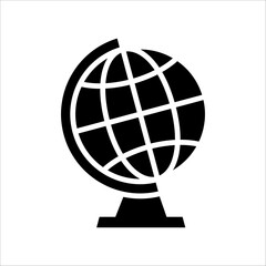 Solid vector icon for global which can be used various design projects.