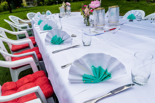 Minte Tischdekoration