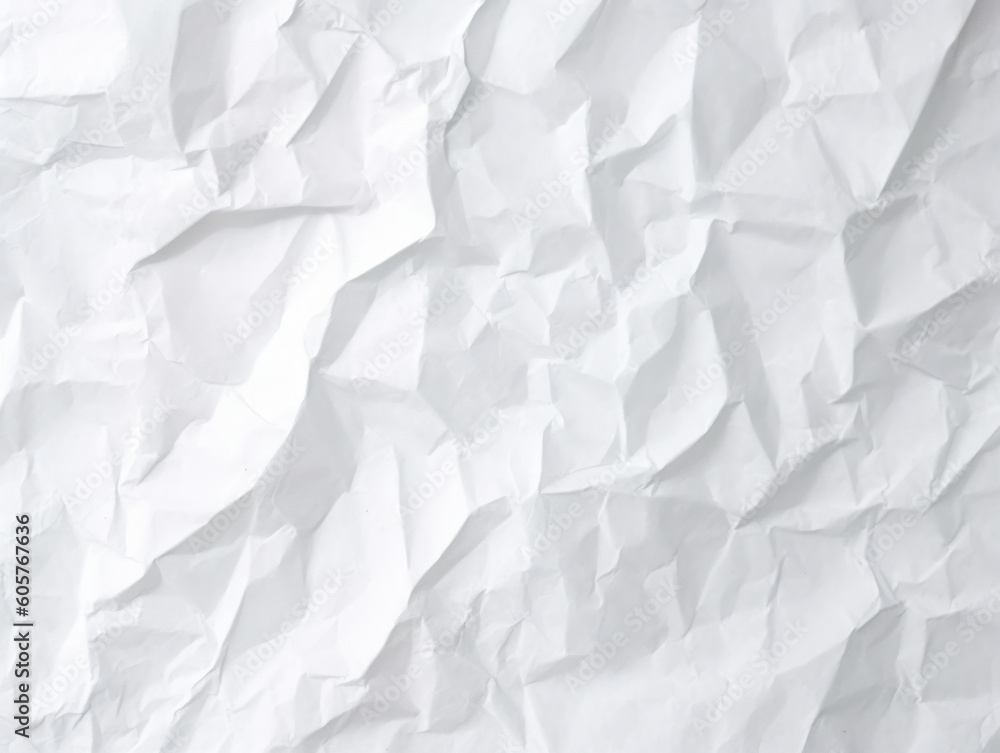 Aufkleber texture of white paper is crumpled. Background for various purposes backdrop for display