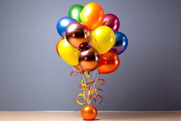 Balloon decoration are commonly used as table centerpice Photography - obrazy, fototapety, plakaty