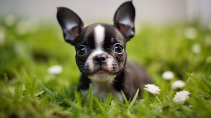 Boston Terrier Cute Dog 