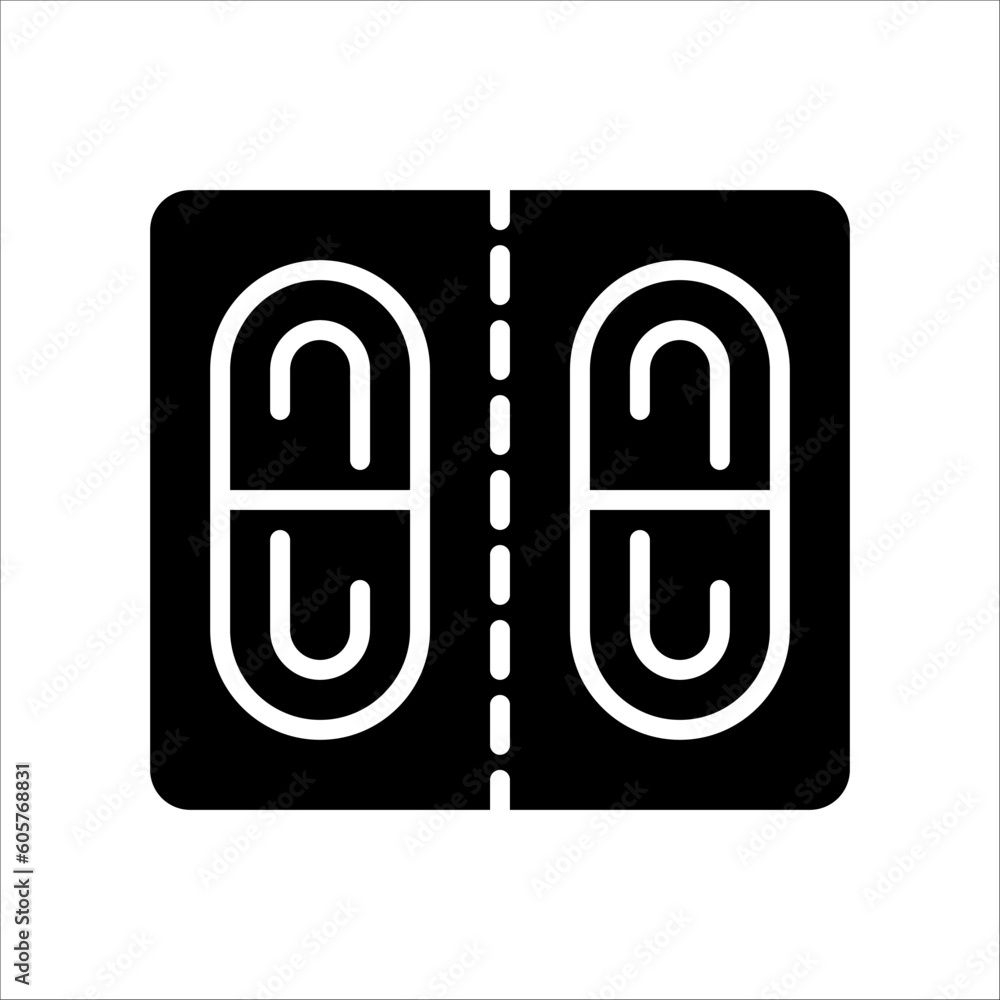 Poster solid vector icon for dose which can be used various design projects.