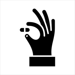 Solid vector icon for drug which can be used various design projects.