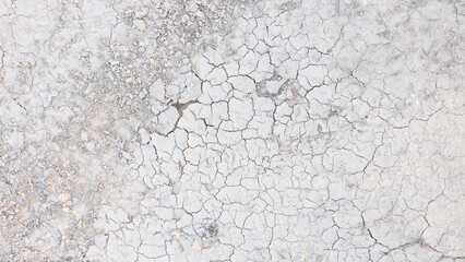dry cracked soil surface