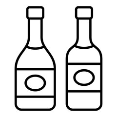 Wine Bottles Icon