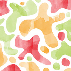 Background abstract rounded shapes organic waves watercolor hand painted
