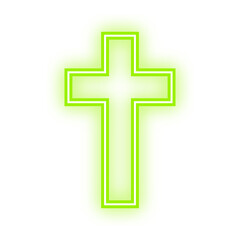 Obraz premium neon holy cross