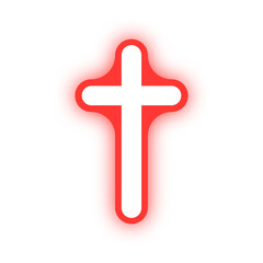 Obraz premium neon holy cross