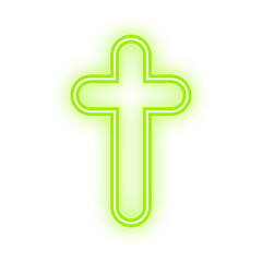 Obraz premium neon holy cross