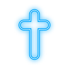 Obraz premium neon holy cross