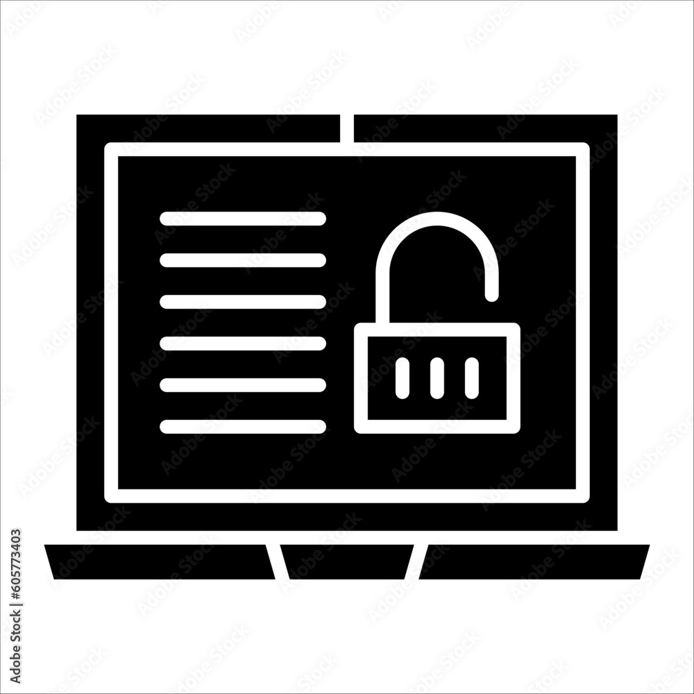 Poster solid vector icon for antivirus which can be used various design projects.