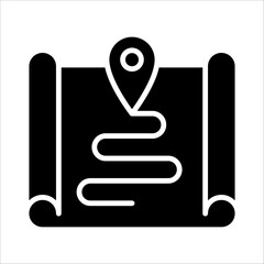 Solid vector icon for navigation which can be used various design projects.