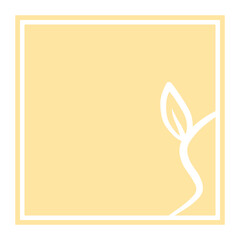 floral pastel square sign